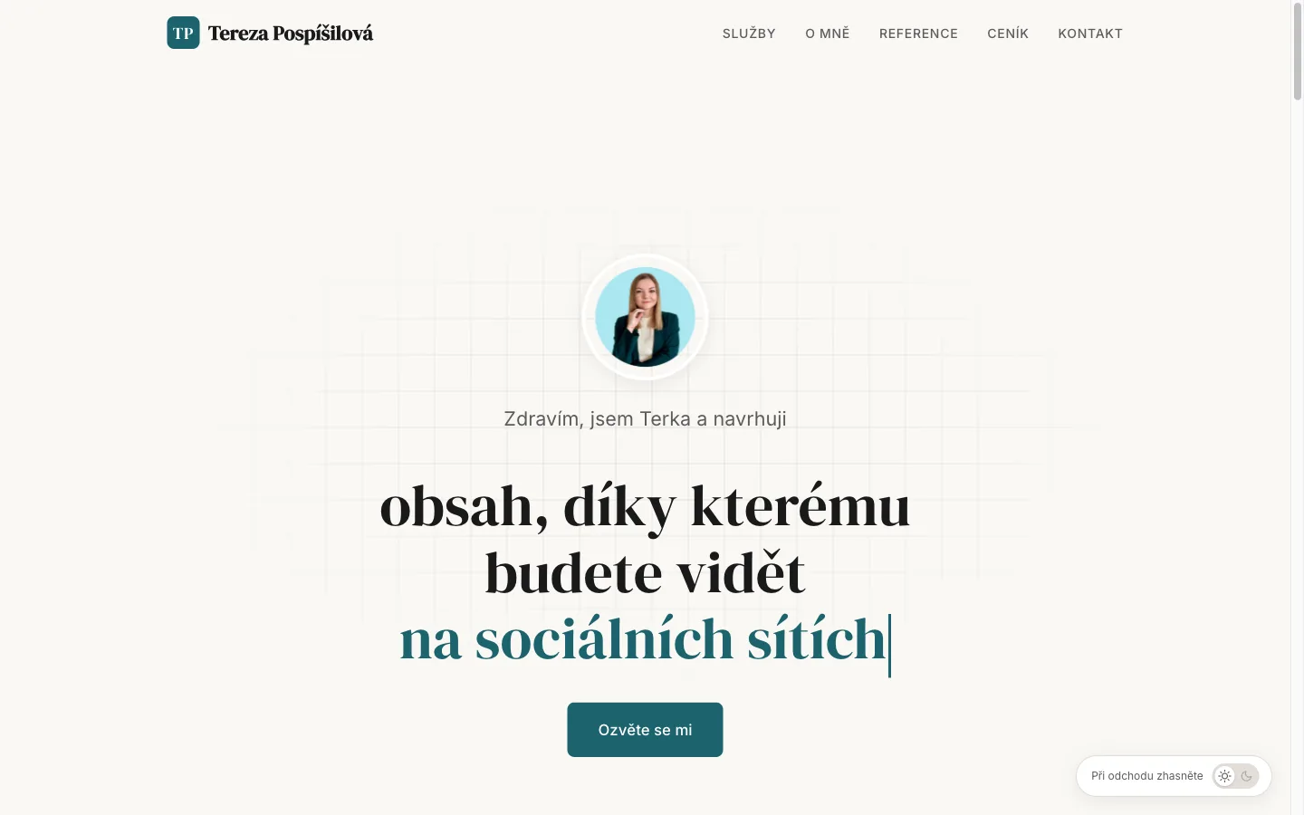 Tereza Pospíšilová – desktop